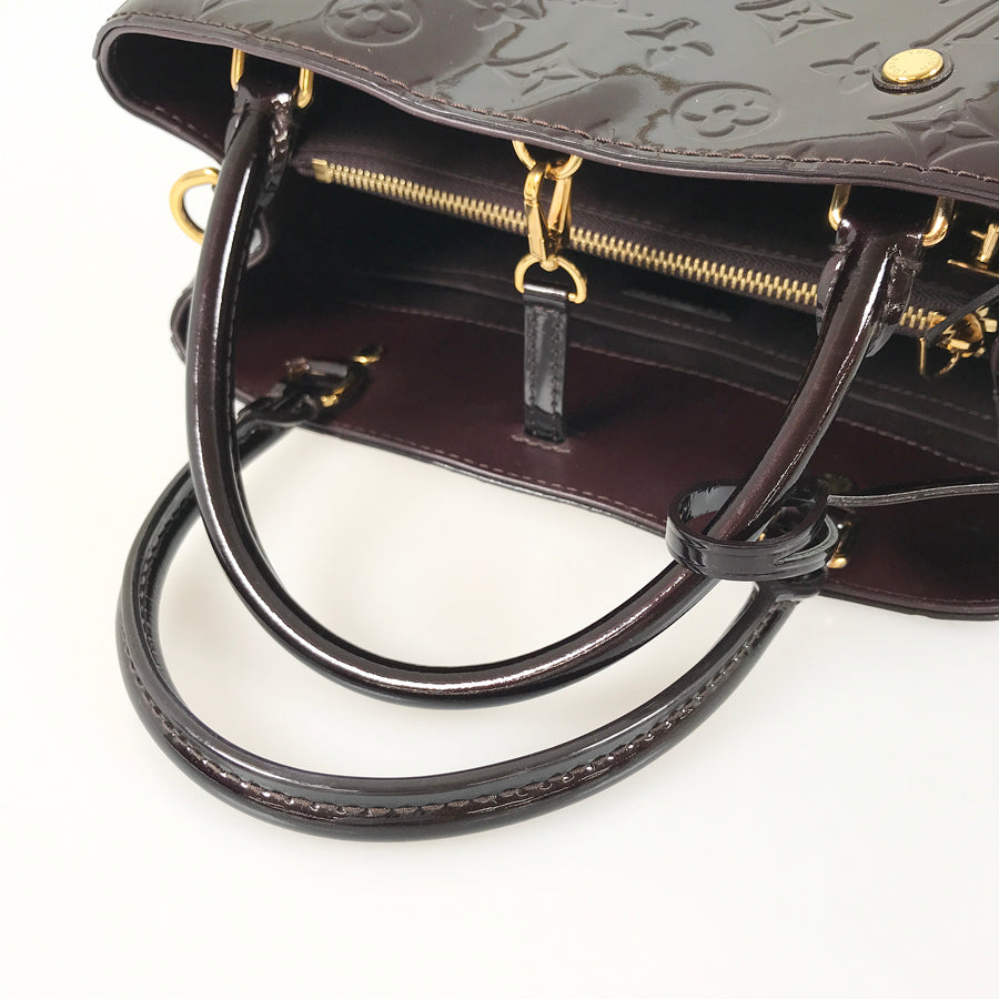 LOUIS VUITTON Monogram Vernis Montaigne MM M50400 Hand bag
