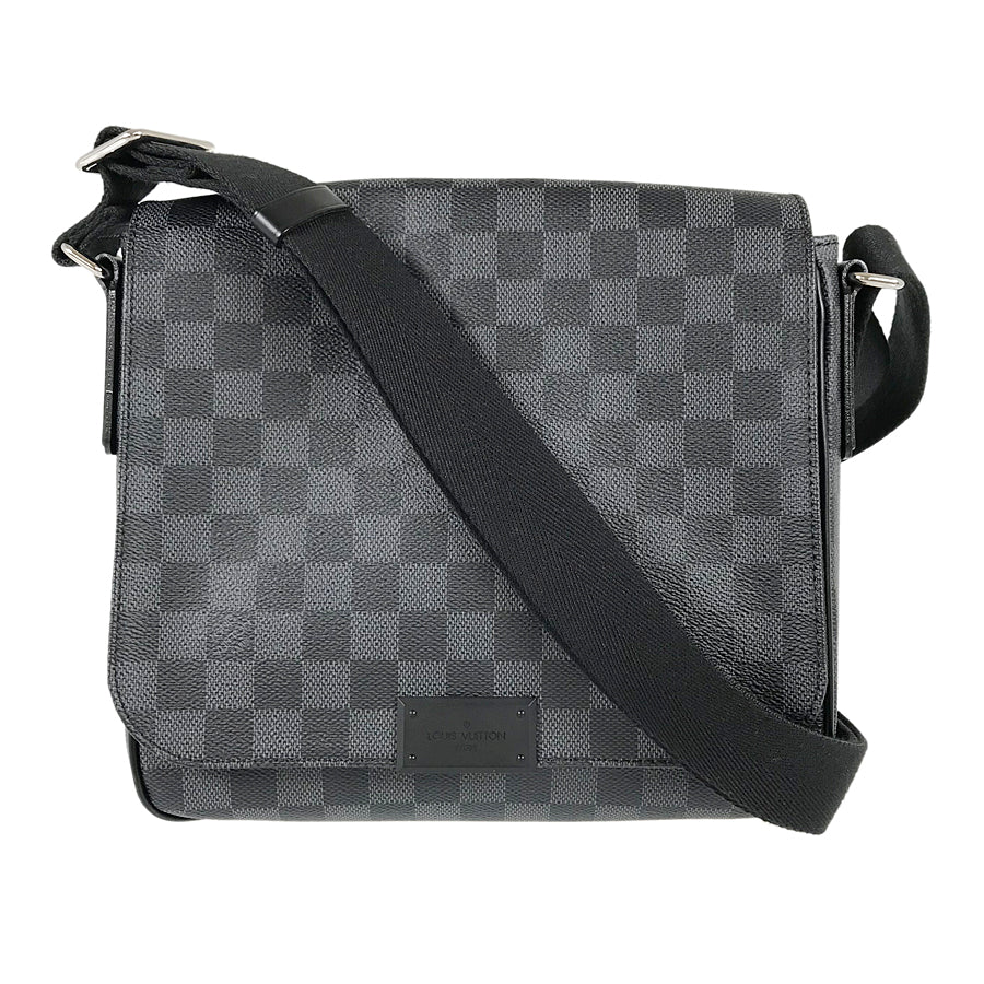 LOUIS VUITTON Damier Graphite District PM N41260 Shoulder bag