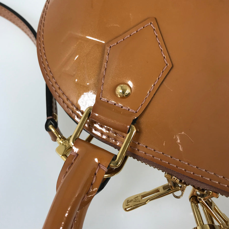 LOUIS VUITTON Monogram Vernis Alma BB M91585 Hand bag