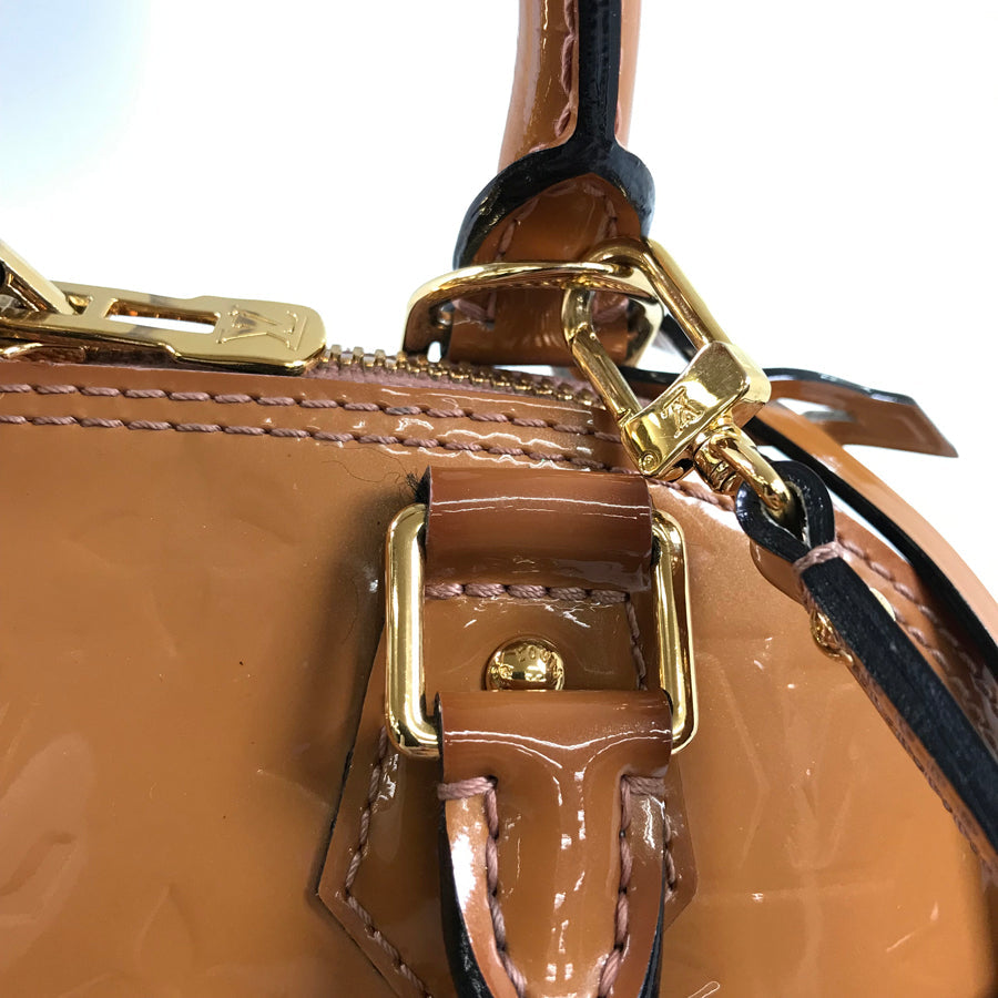 LOUIS VUITTON Monogram Vernis Alma BB M91585 Hand bag