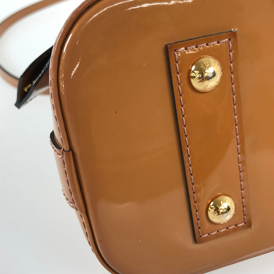 LOUIS VUITTON Monogram Vernis Alma BB M91585 Hand bag