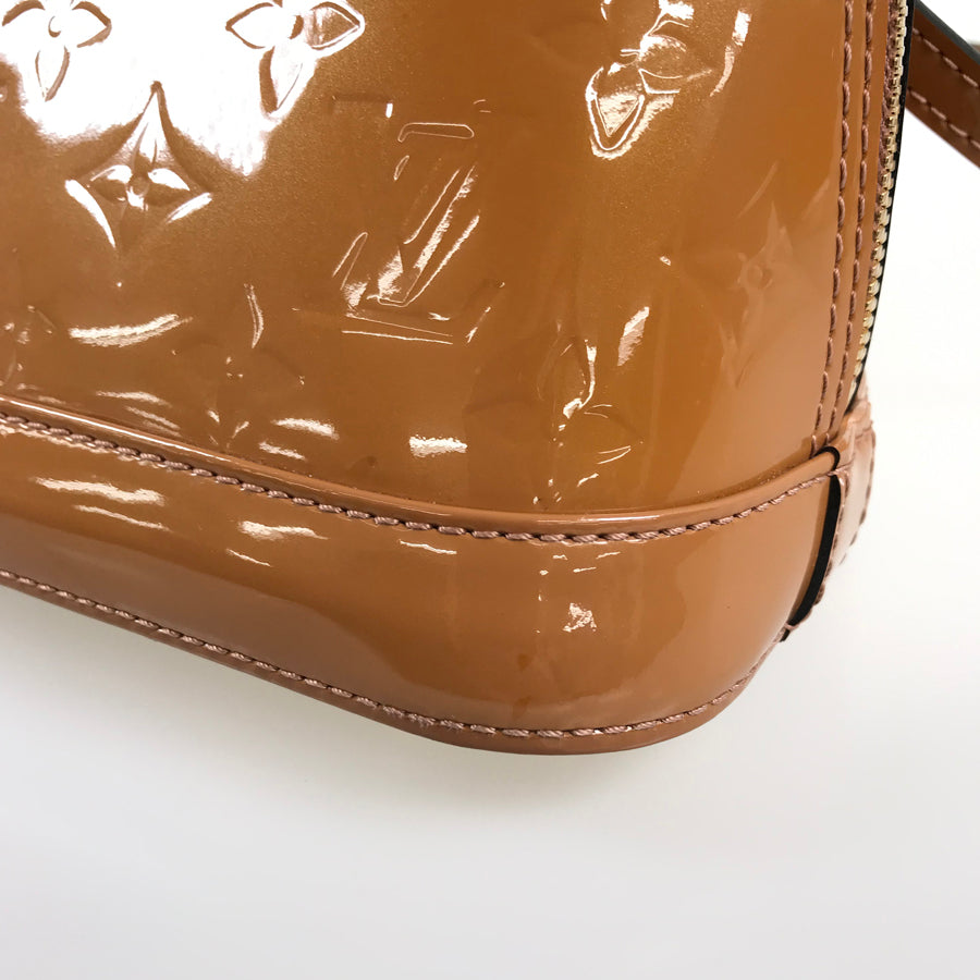 LOUIS VUITTON Monogram Vernis Alma BB M91585 Hand bag