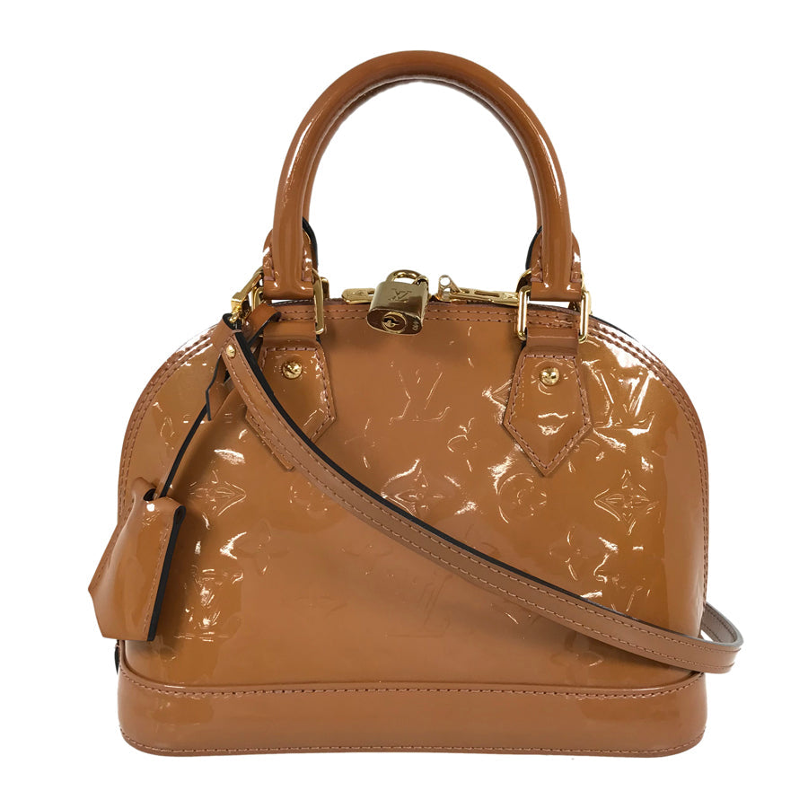 LOUIS VUITTON Monogram Vernis Alma BB M91585 Hand bag