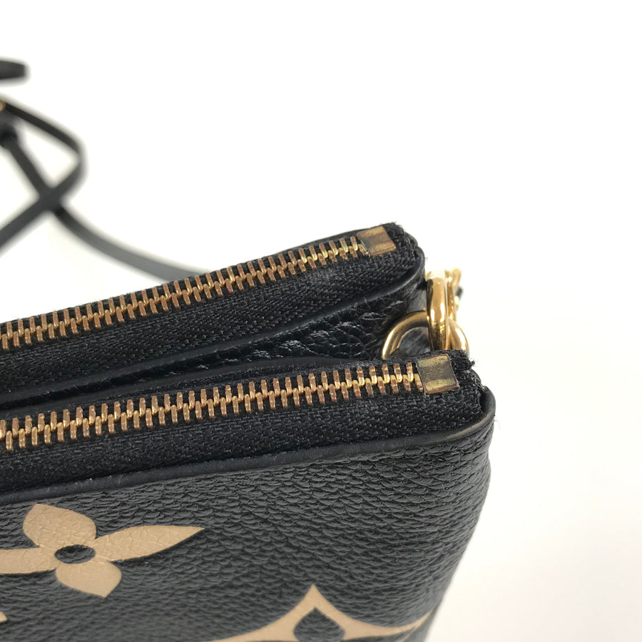 LOUIS VUITTON Monogram Empreinte Bicolor Pochette Double Zip M80787 Shoulder bag
