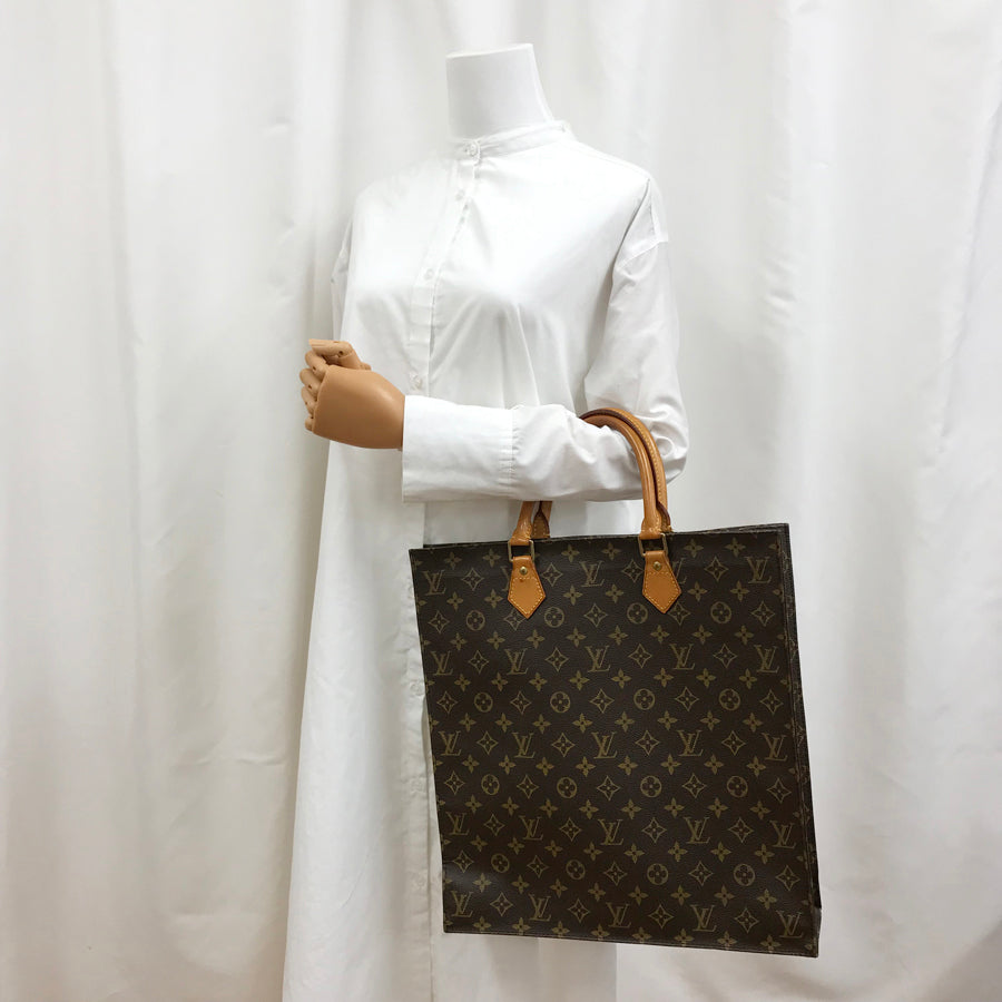 LOUIS VUITTON Monogram Sac Pla M51140 Hand bag