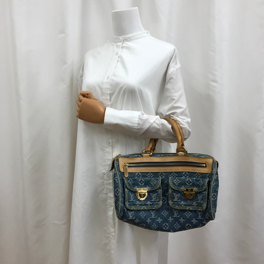 LOUIS VUITTON Monogram Denim Neo Speedy M95019 Hand bag