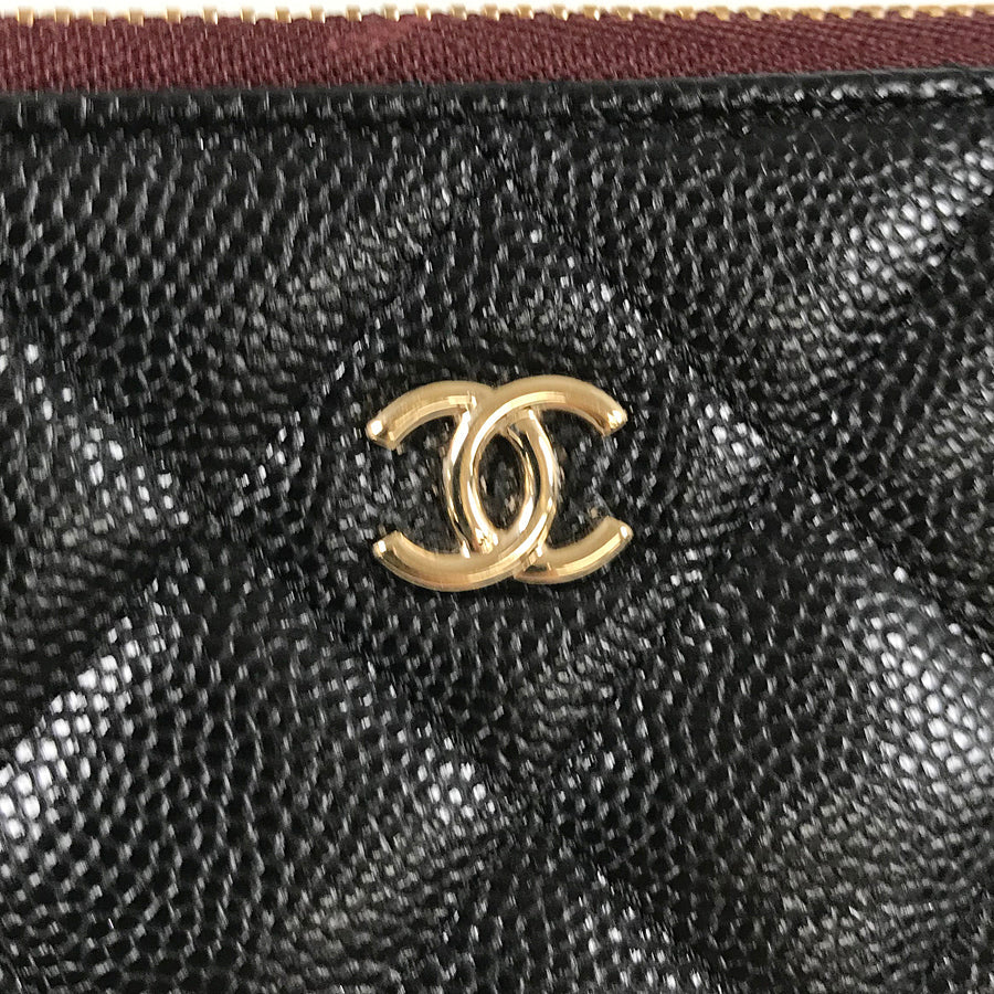 CHANEL Matelasse Classic Small Zip Pouch