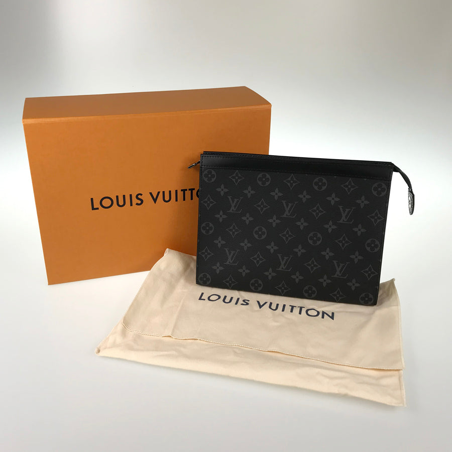LOUIS VUITTON Monogram Eclipse Pochette Voyage MM M61692 Clutch bag