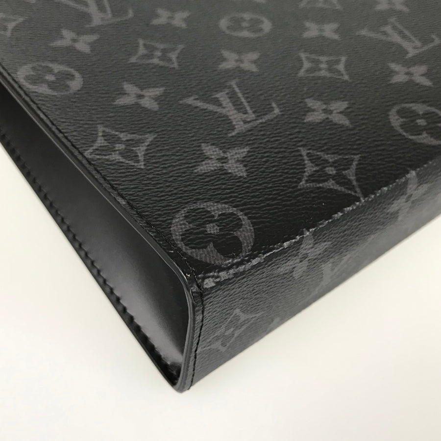 LOUIS VUITTON Monogram Eclipse Pochette Voyage MM M61692 Clutch bag