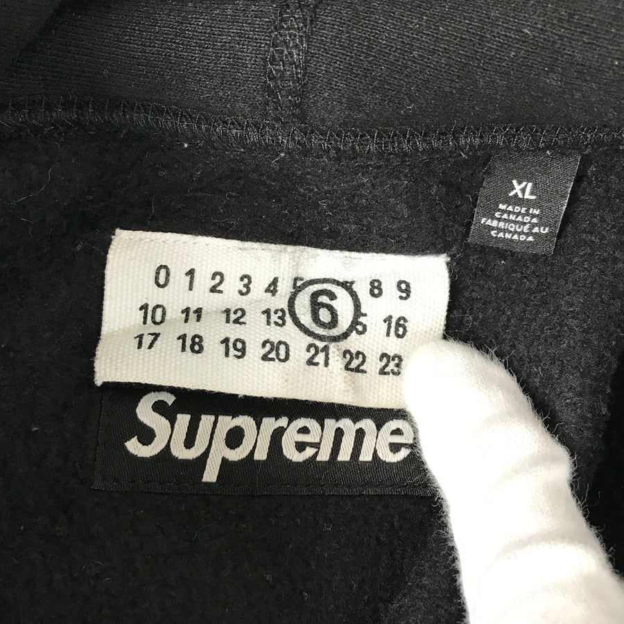 Supreme MM6 Margiela Foil Box Logo Hooded Sweatshirt Men's Hooded sweatshirt