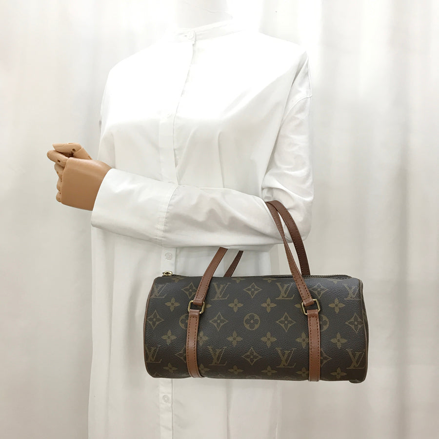 LOUIS VUITTON Monogram Old Papillon 26 M51366 Hand bag