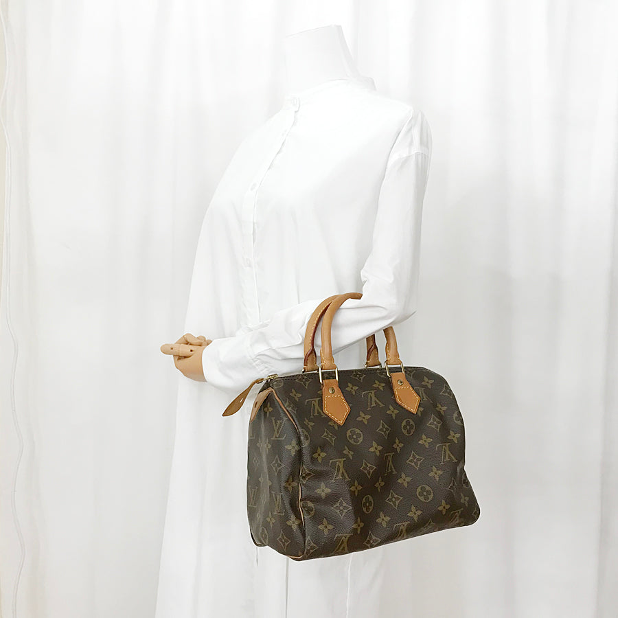 LOUIS VUITTON Monogram Speedy 25 M41528 Hand bag