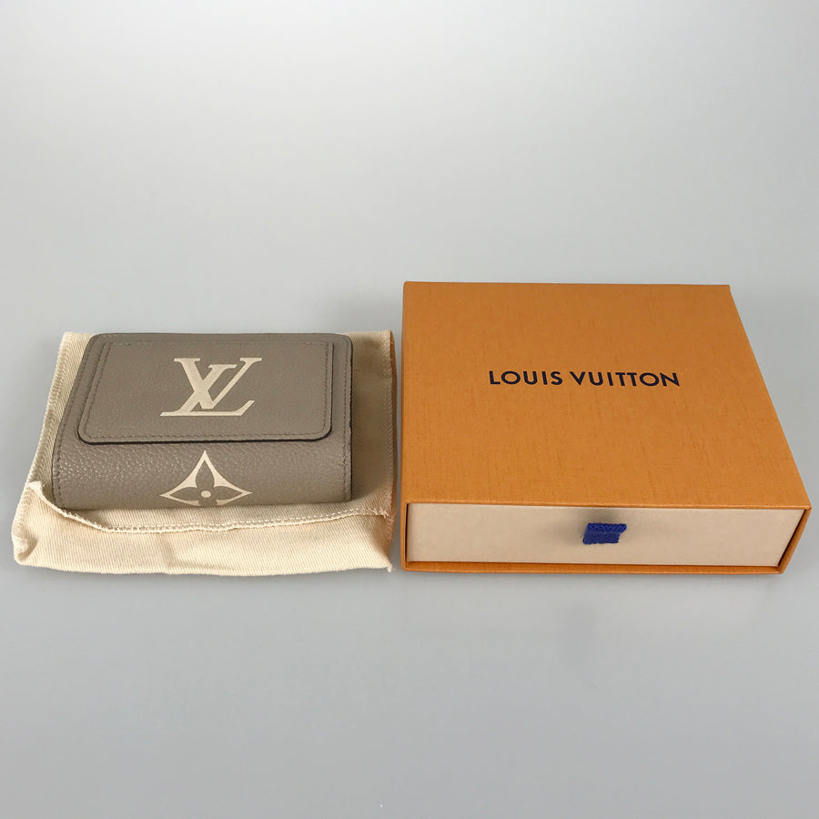 LOUIS VUITTON Monogram Empreinte Bicolor Portefeuille Claire M82370 Bifold wallet