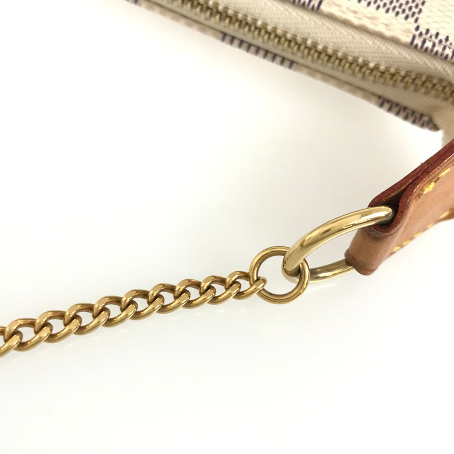 LOUIS VUITTON Damier Azur Mini Pochette Accessoires N58010 Pouch
