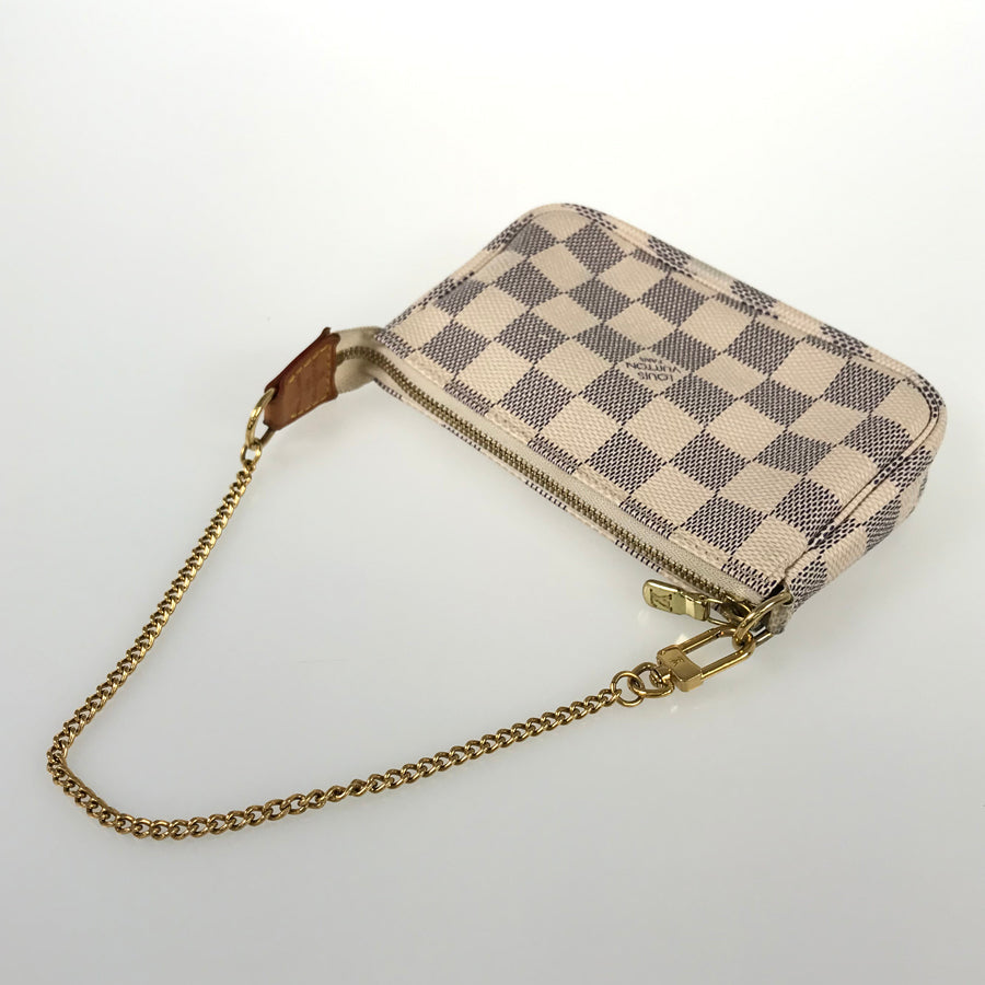 LOUIS VUITTON Damier Azur Mini Pochette Accessoires N58010 Pouch