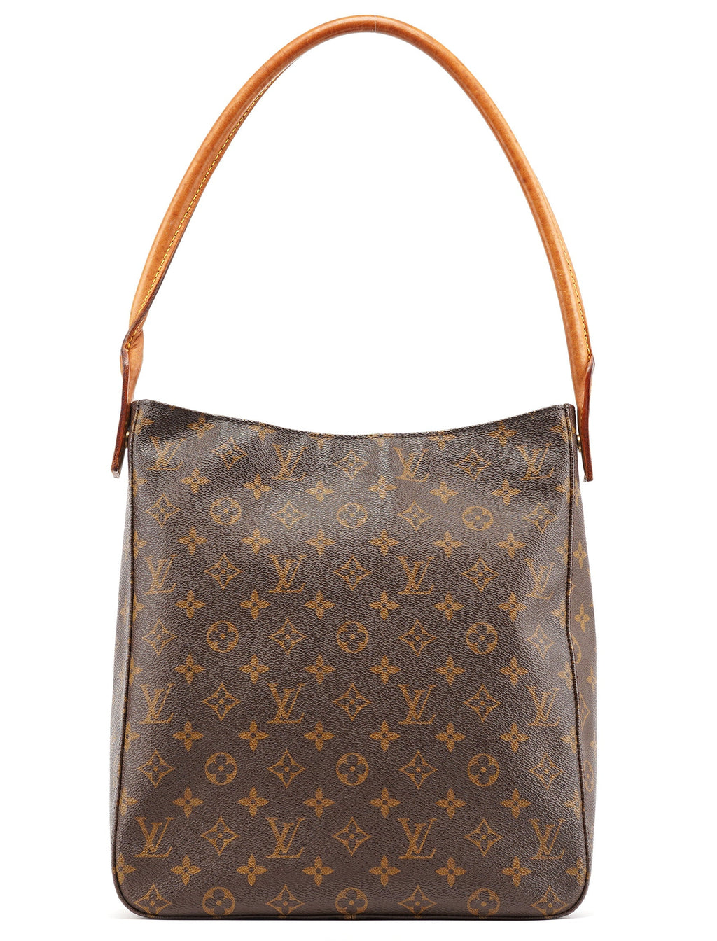 Brown Monogram Canvas Looping Shoulder Bag