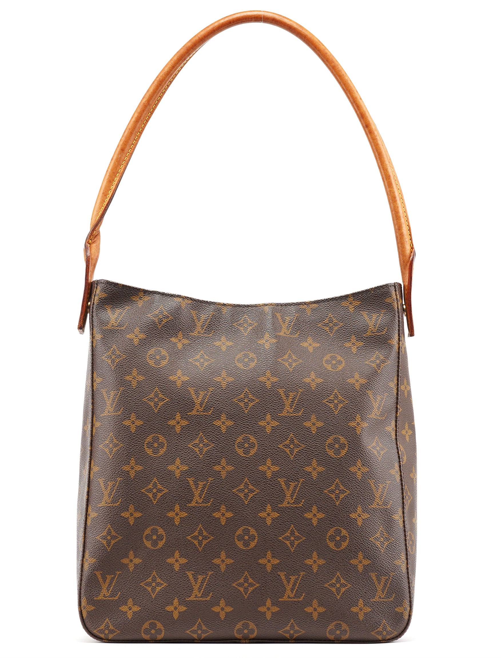 Brown Monogram Canvas Looping Shoulder Bag