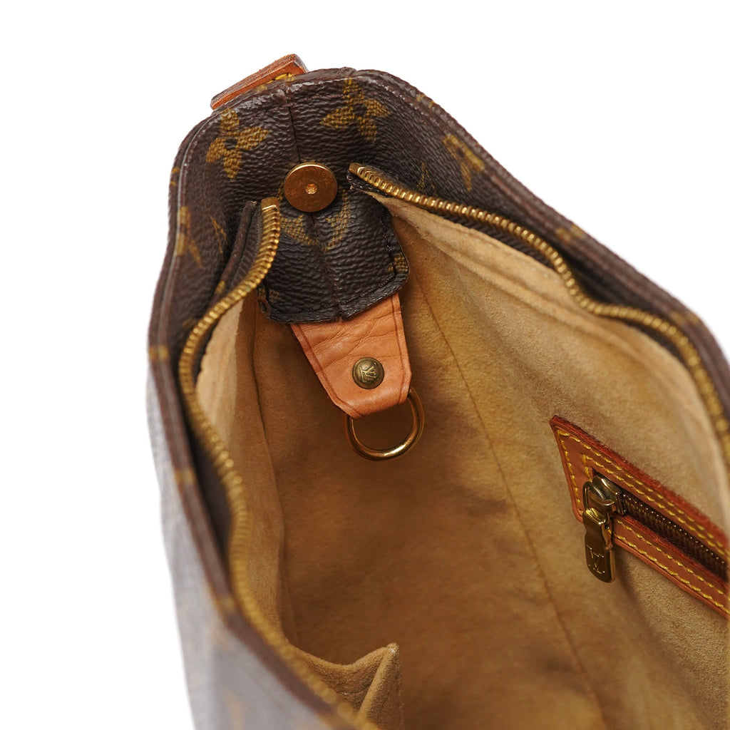 Brown Monogram Canvas Looping Shoulder Bag