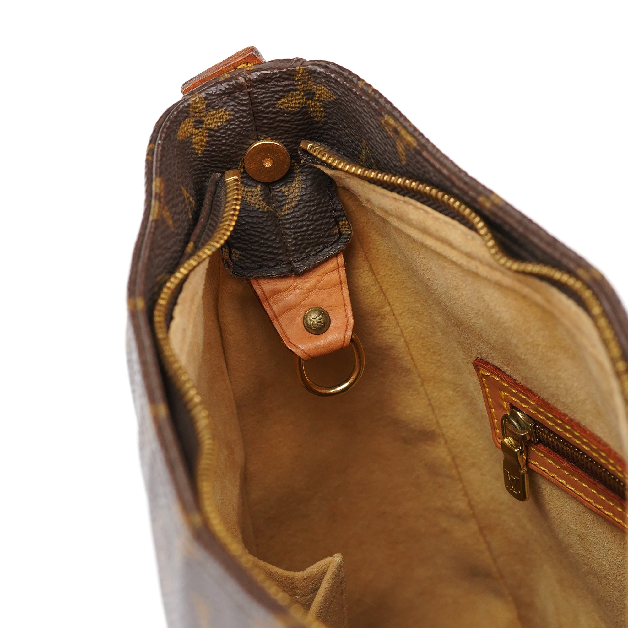 Brown Monogram Canvas Looping Shoulder Bag