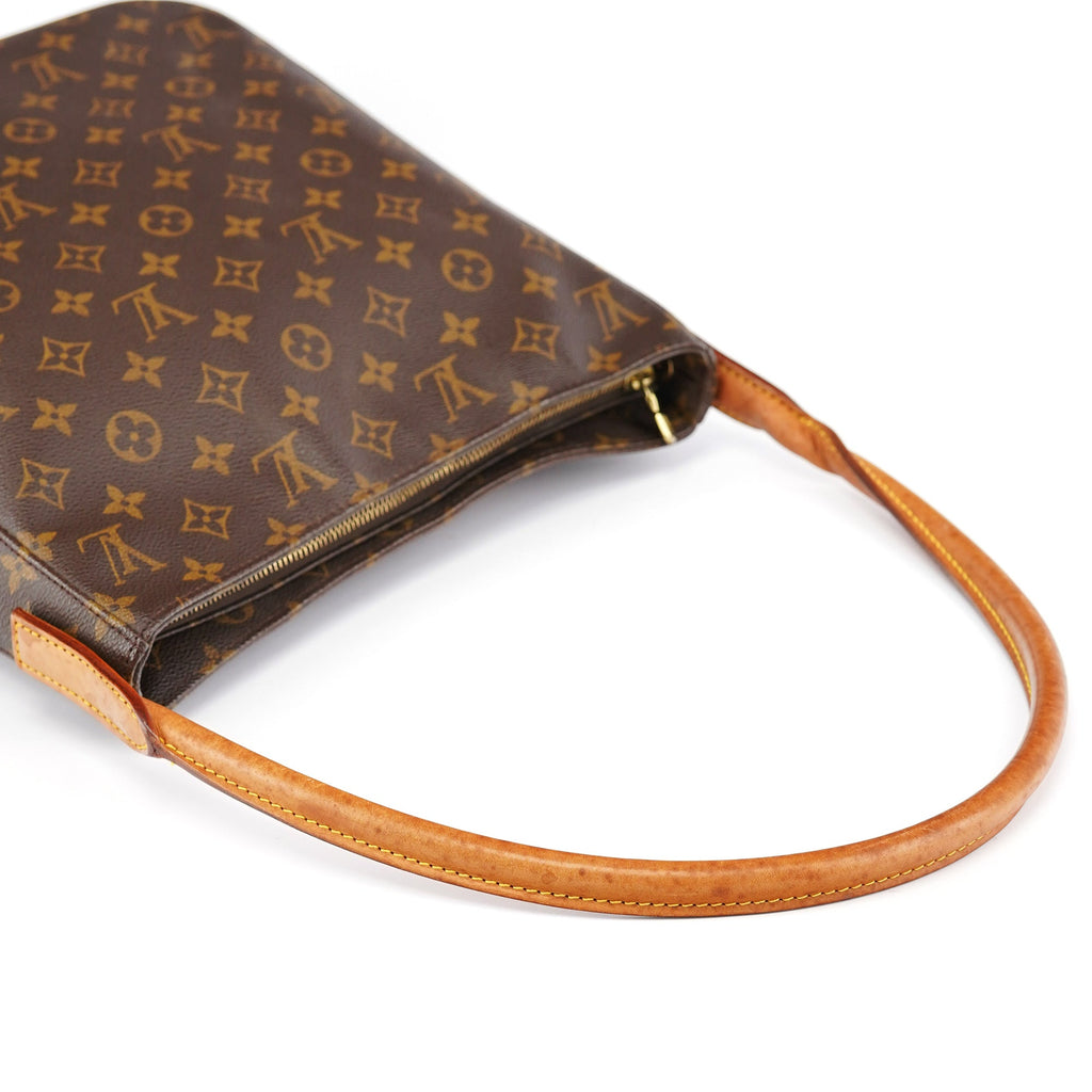 Brown Monogram Canvas Looping Shoulder Bag