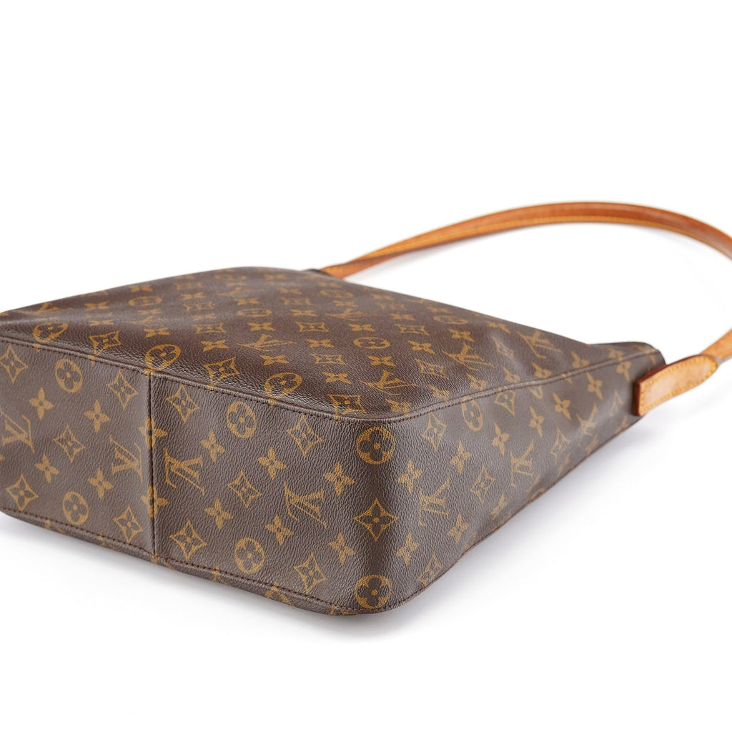 Brown Monogram Canvas Looping Shoulder Bag