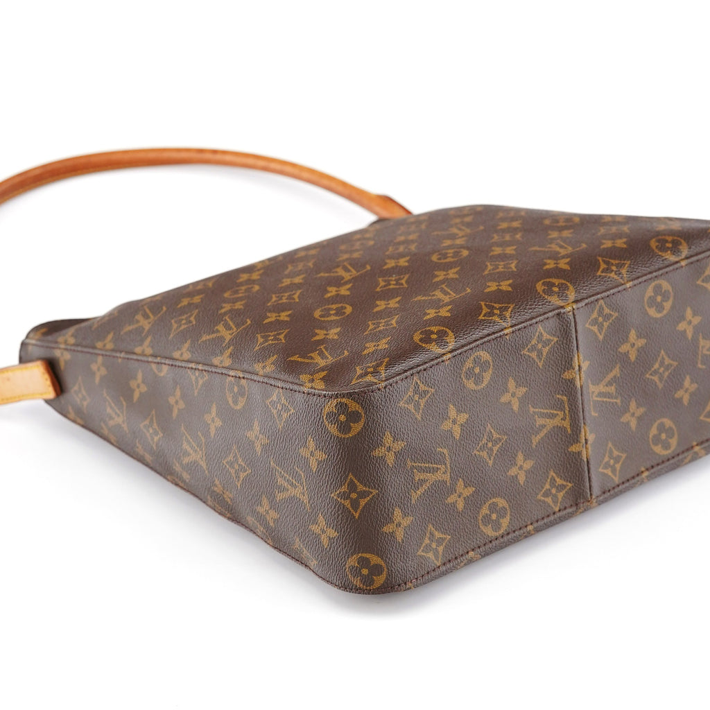 Brown Monogram Canvas Looping Shoulder Bag
