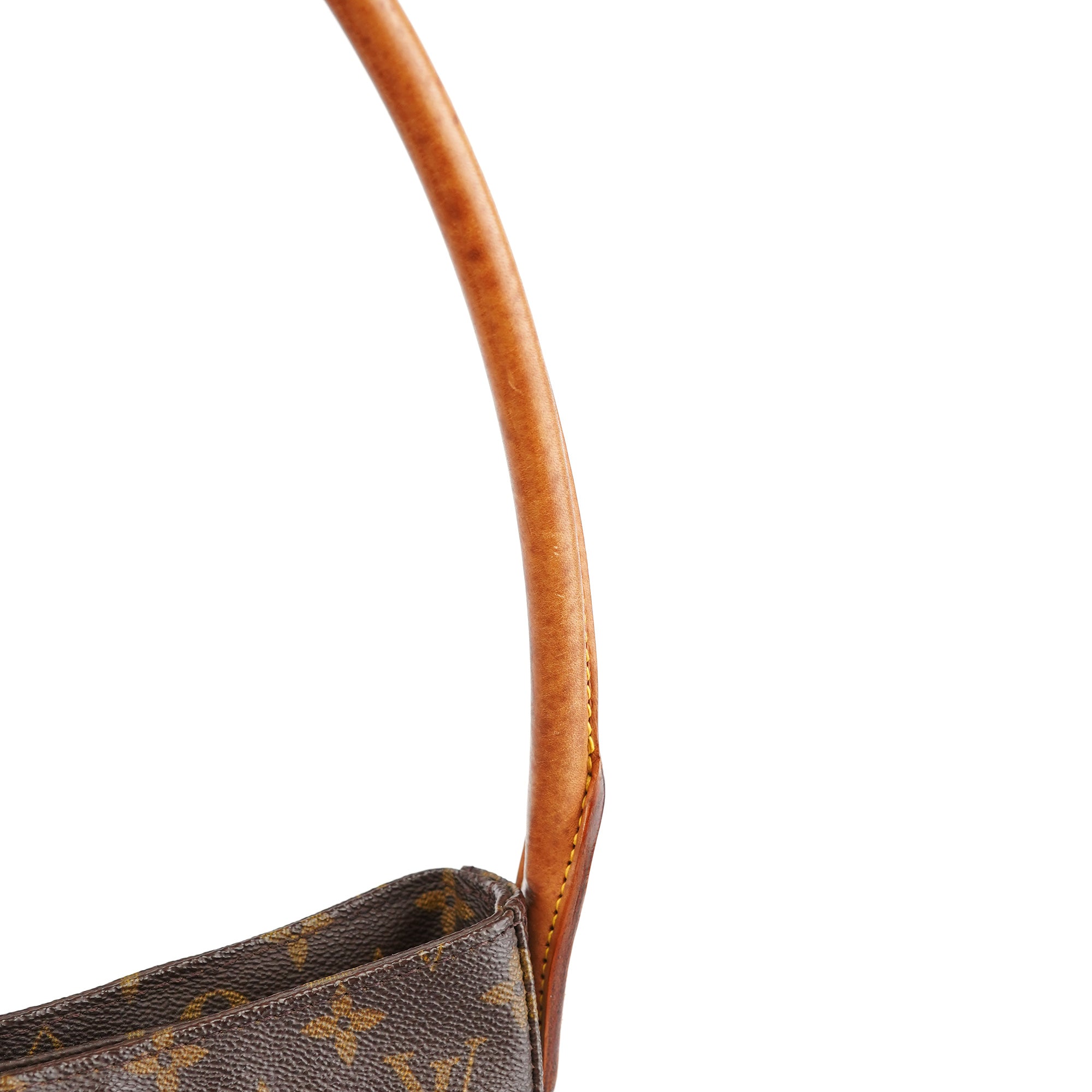 Brown Monogram Canvas Looping Shoulder Bag