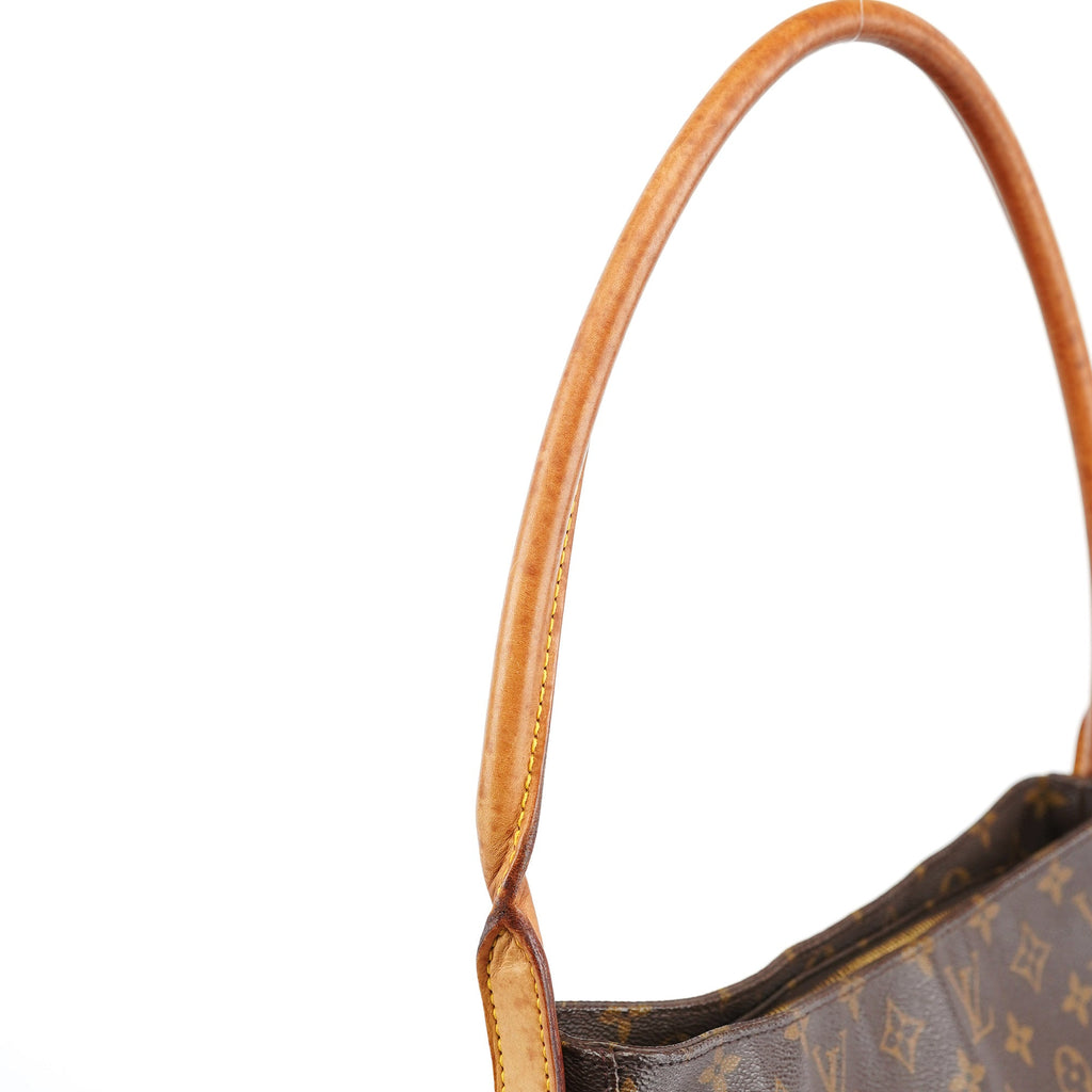 Brown Monogram Canvas Looping Shoulder Bag