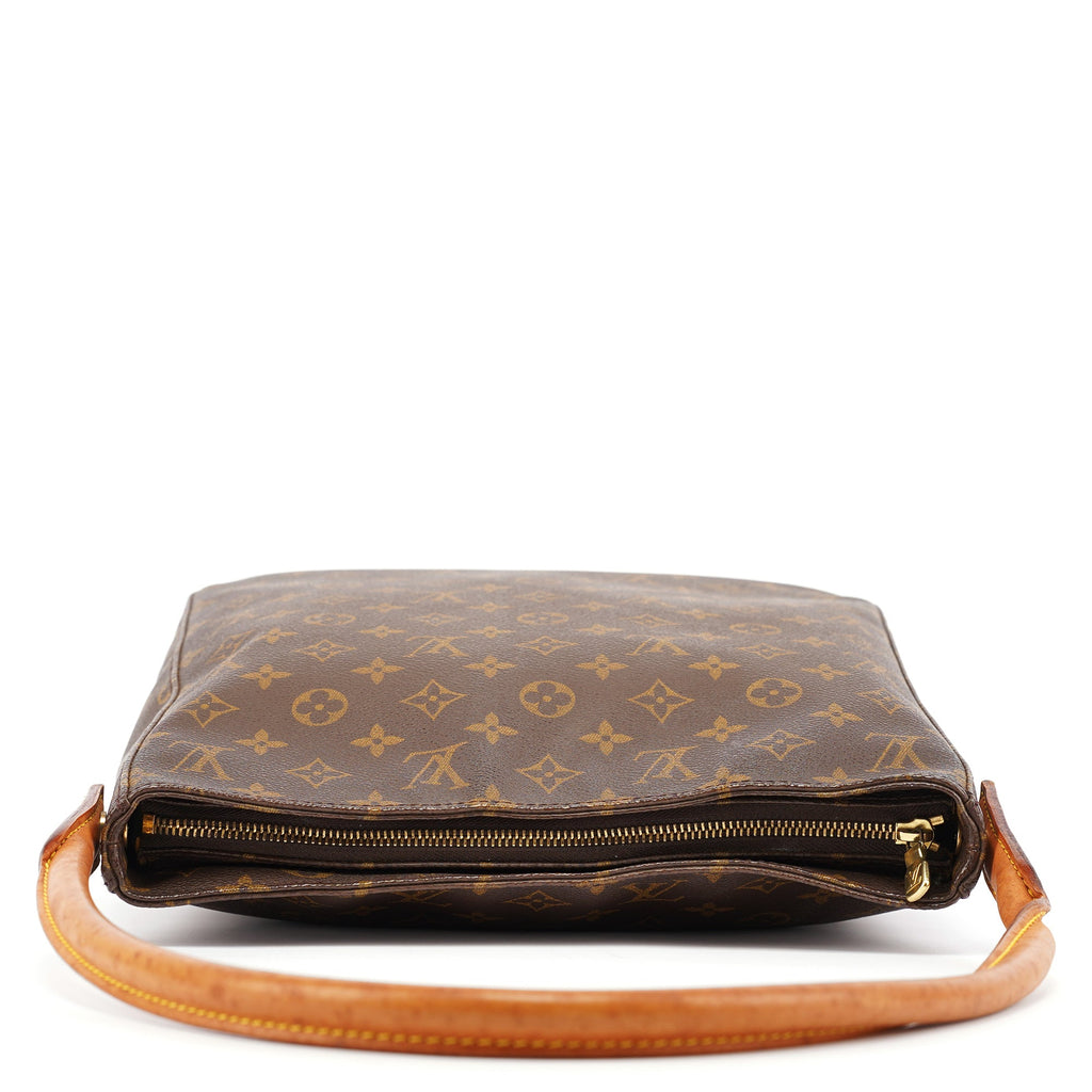 Brown Monogram Canvas Looping Shoulder Bag