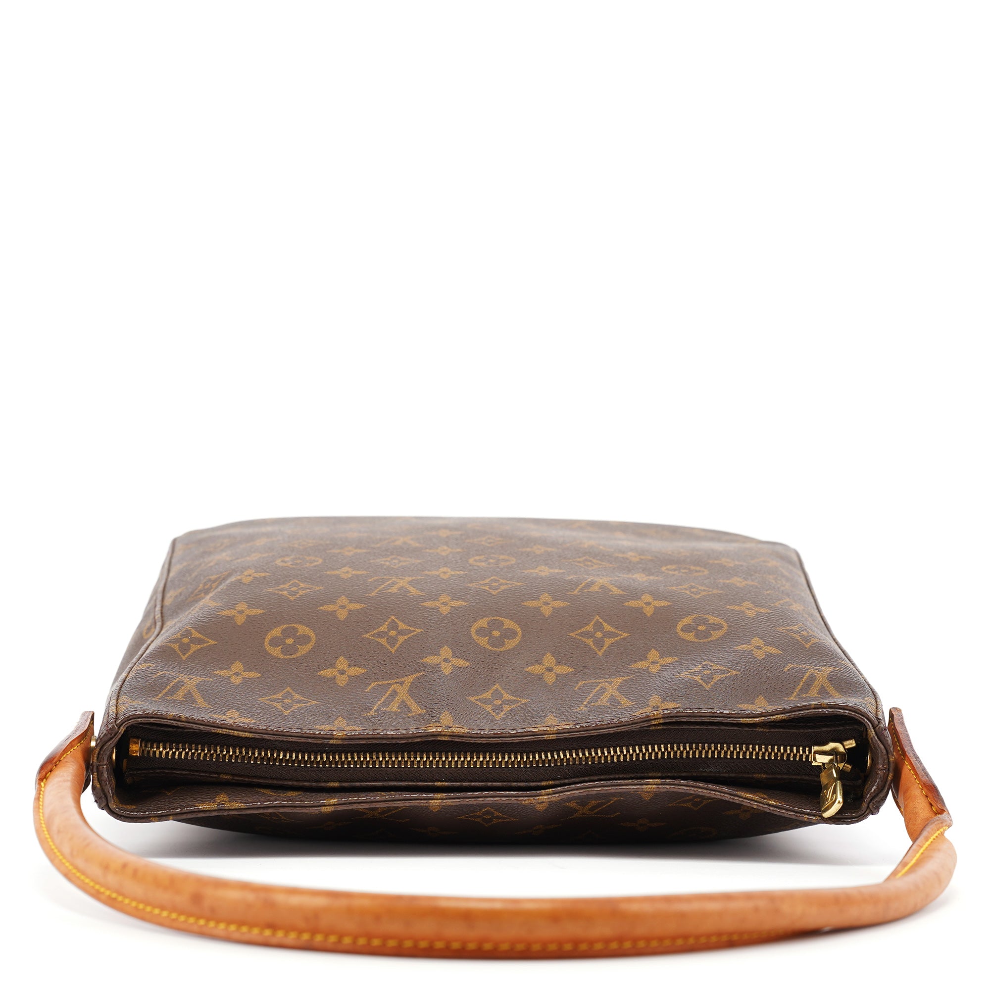Brown Monogram Canvas Looping Shoulder Bag