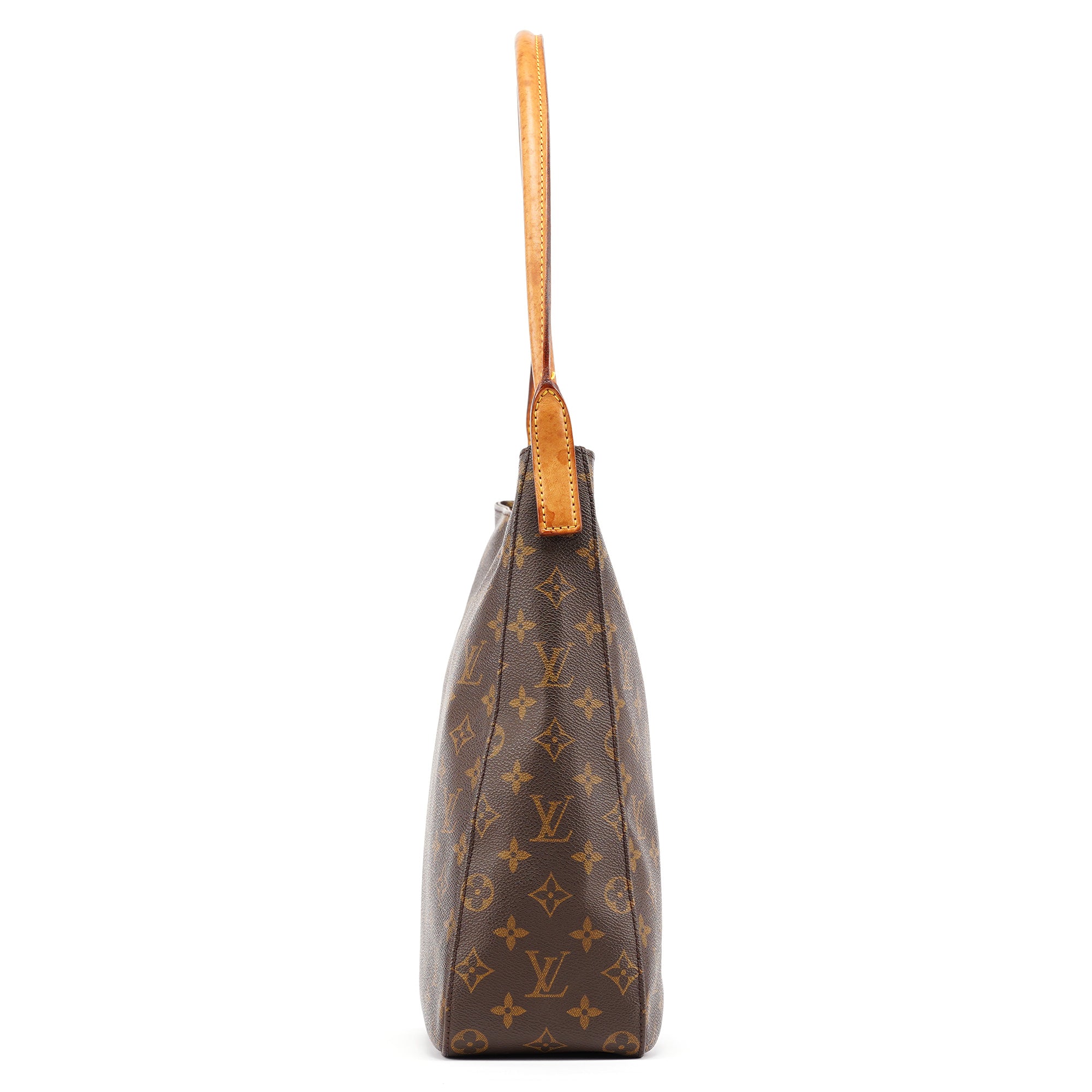 Brown Monogram Canvas Looping Shoulder Bag