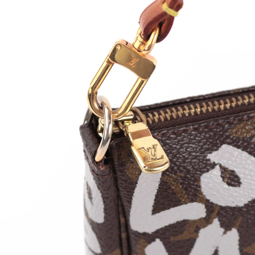 Stephen Sprouse Grey Graffiti Pochette