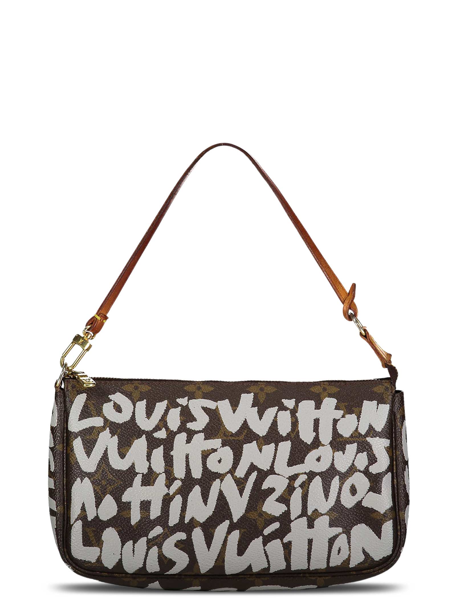 Stephen Sprouse Grey Graffiti Pochette
