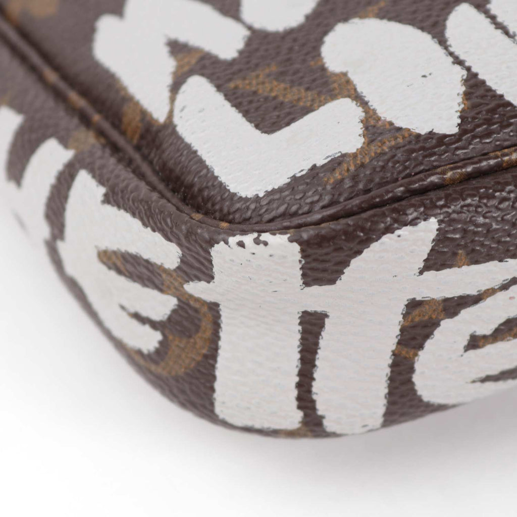 Stephen Sprouse Grey Graffiti Pochette