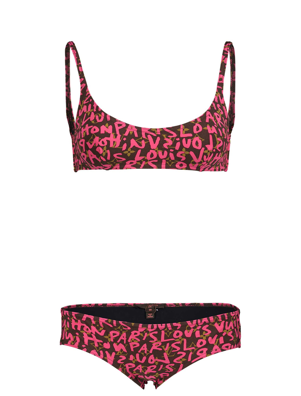 Stephen Sprouse Pink Graffiti Bikini