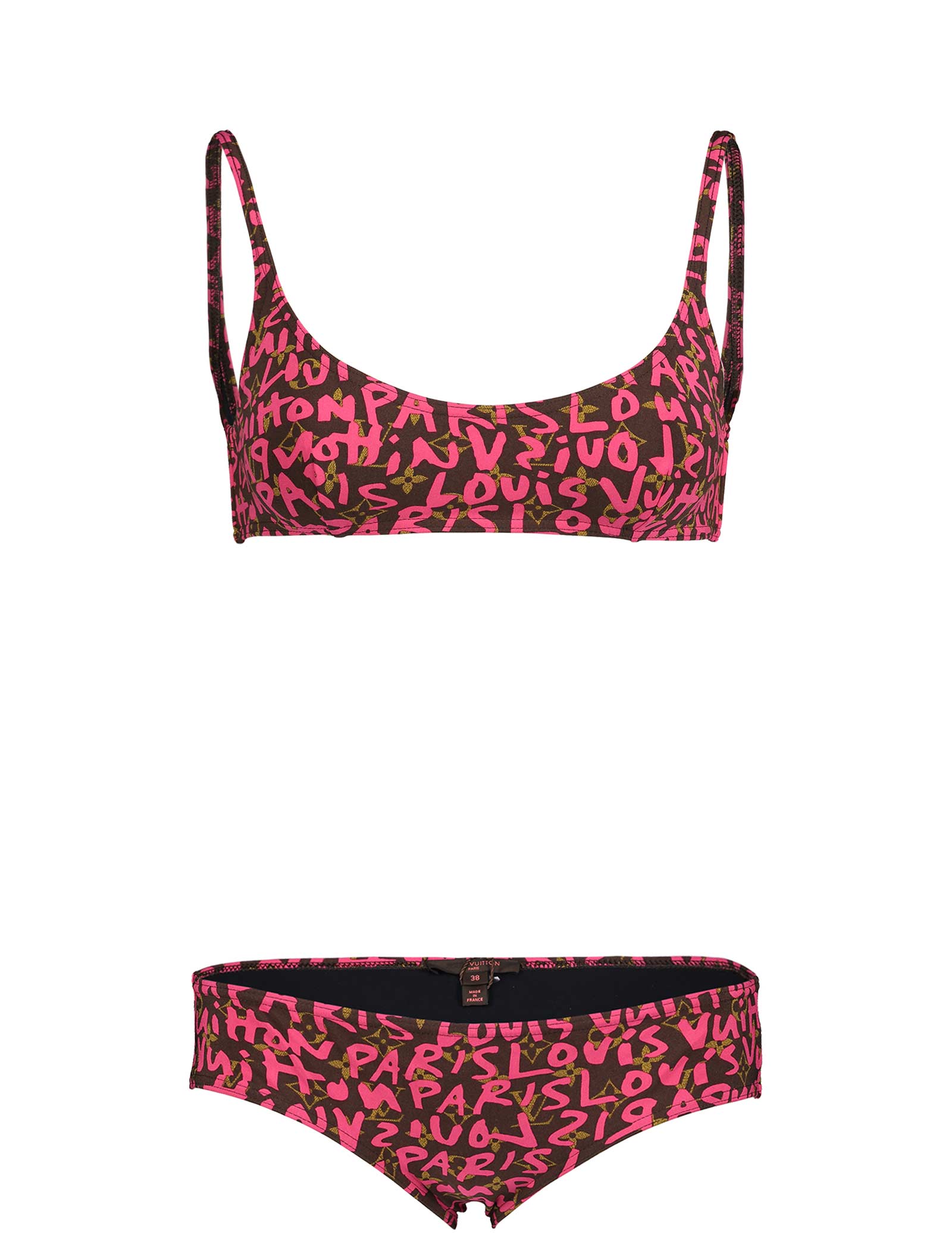 Stephen Sprouse Pink Graffiti Bikini