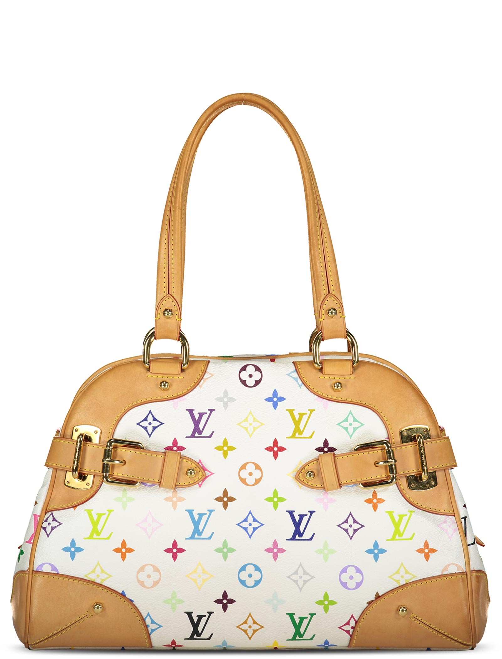 White Multicolour Monogram Murakami Claudia Bag