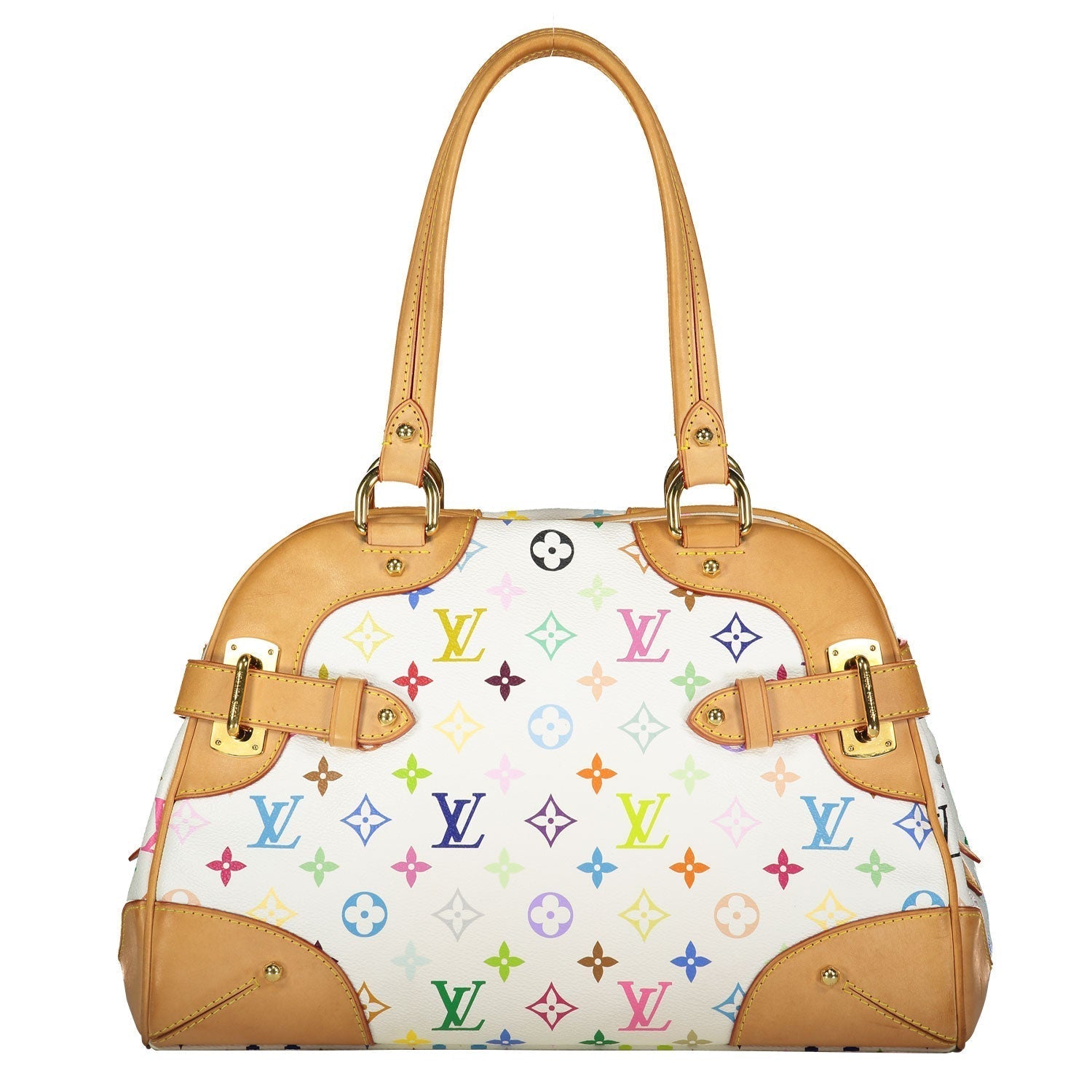 White Multicolour Monogram Murakami Claudia Bag