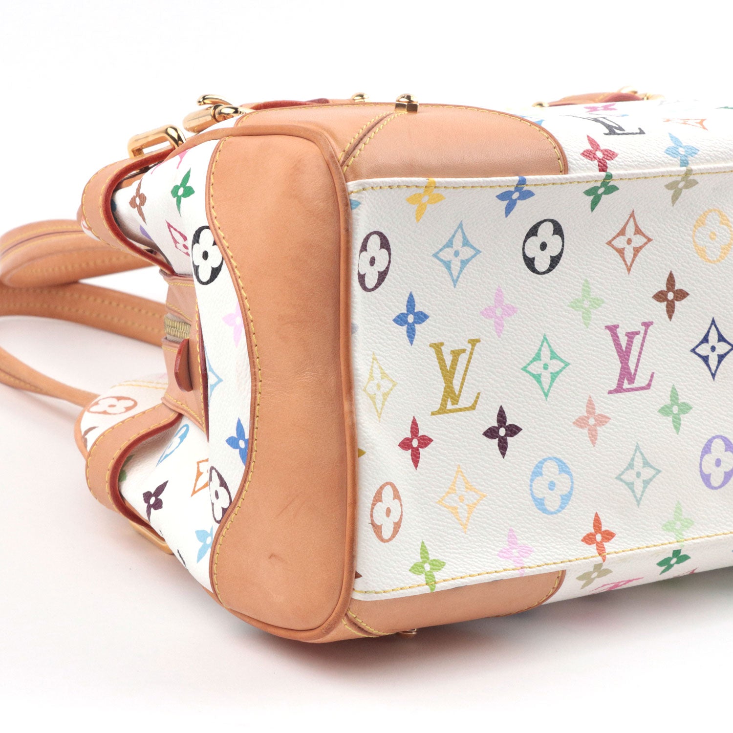 White Multicolour Monogram Murakami Claudia Bag
