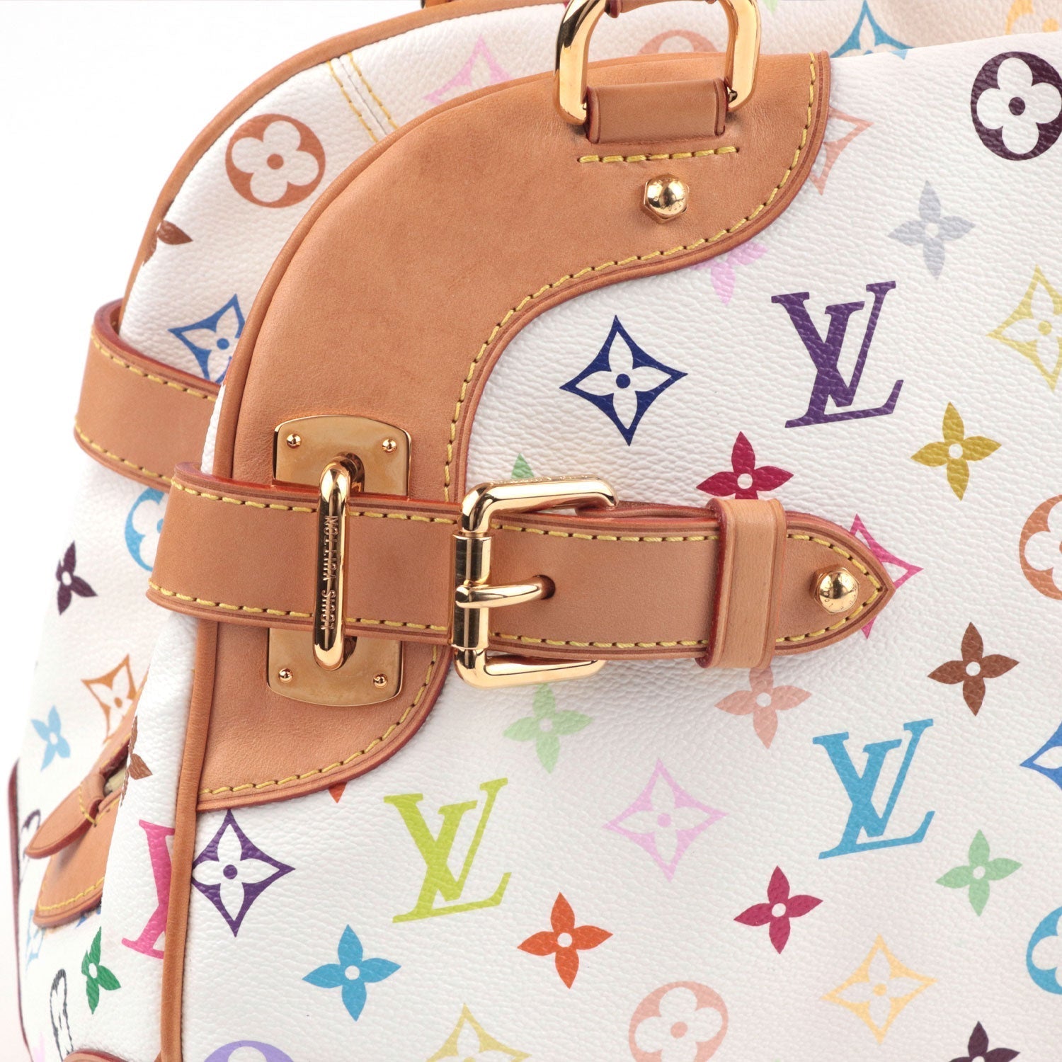 White Multicolour Monogram Murakami Claudia Bag