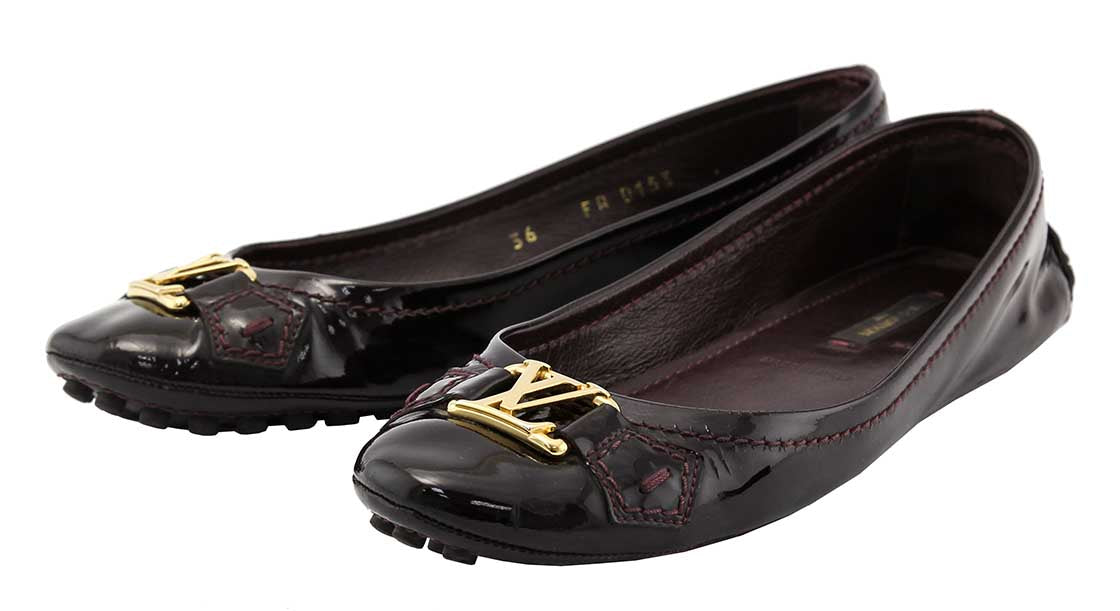 Louis Vuitton Amarante Initial Ballerina Flats 36