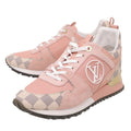 Louis Vuitton Azur Pink Suede Run Away Sneakers 38