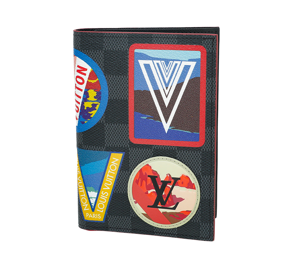 Louis Vuitton Graphite Swiss Alps Passport Cover