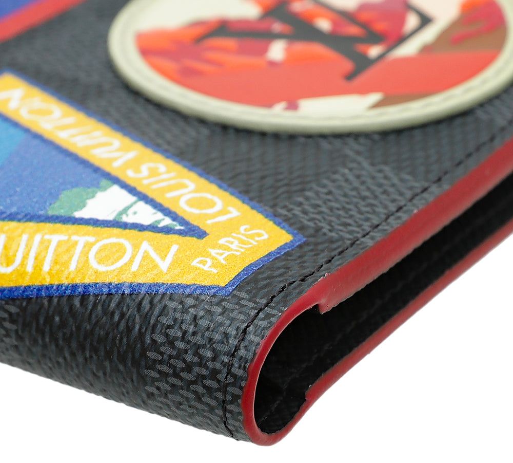Louis Vuitton Graphite Swiss Alps Passport Cover