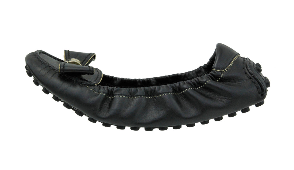 Louis Vuitton Black Bow Ballerina Flat 40