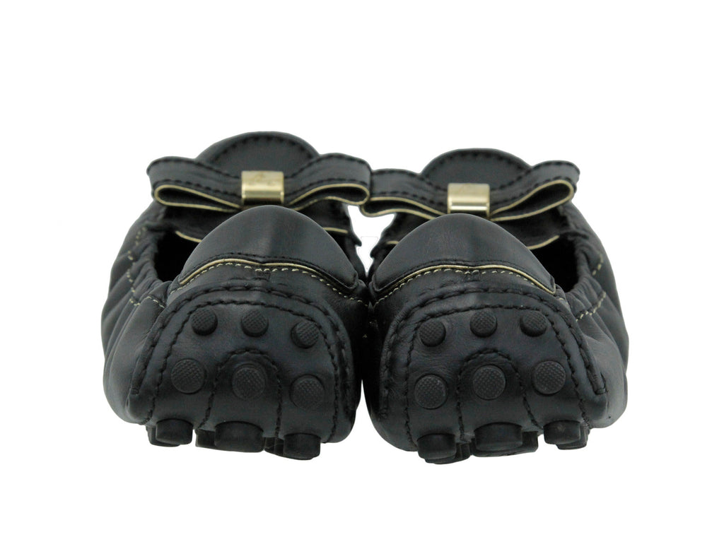 Louis Vuitton Black Bow Ballerina Flat 40