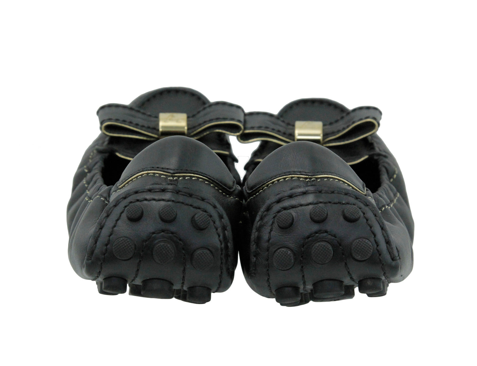 Louis Vuitton Black Bow Ballerina Flat 40