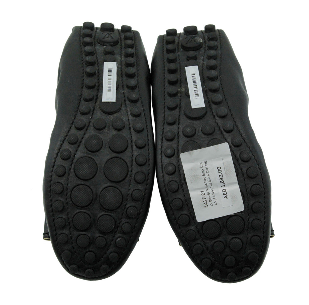 Louis Vuitton Black Bow Ballerina Flat 40