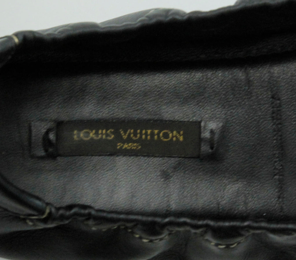 Louis Vuitton Black Bow Ballerina Flat 40