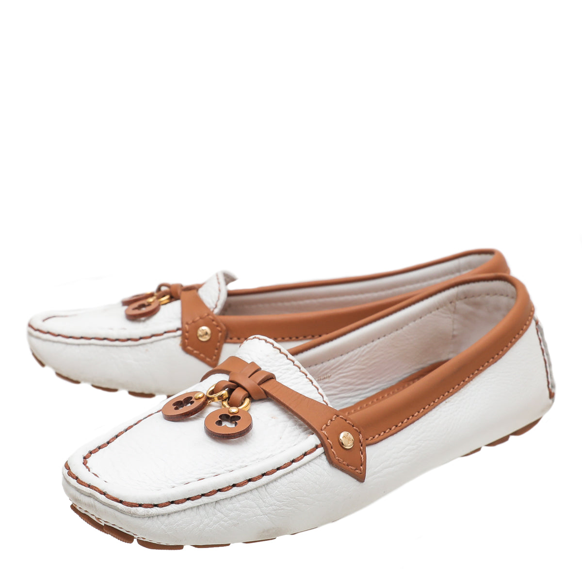 Louis Vuitton Bicolor Charm Loafers 36